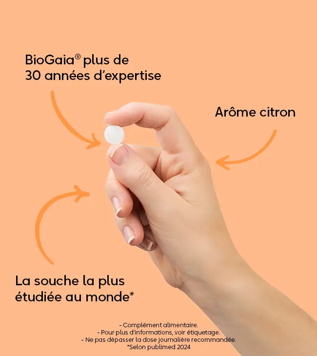 BioGaia® Comprimés probiotiques arôme citron