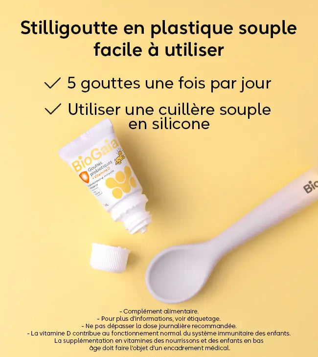 BioGaia® Gouttes probiotiques + Vitamine D