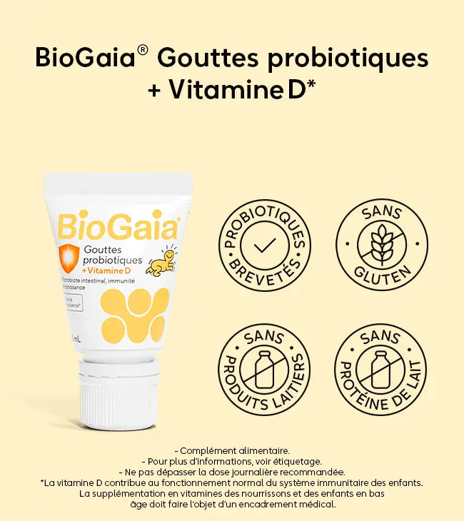 BioGaia® Gouttes probiotiques + Vitamine D