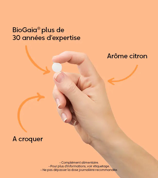 BioGaia® Comprimés probiotiques arôme citron
